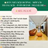  BÁN NHÀ MẶT ĐƯỜNG – MỚI XÂY – THANG MÁY – Ô TÔ TRÁNH – THANH TRÌ 